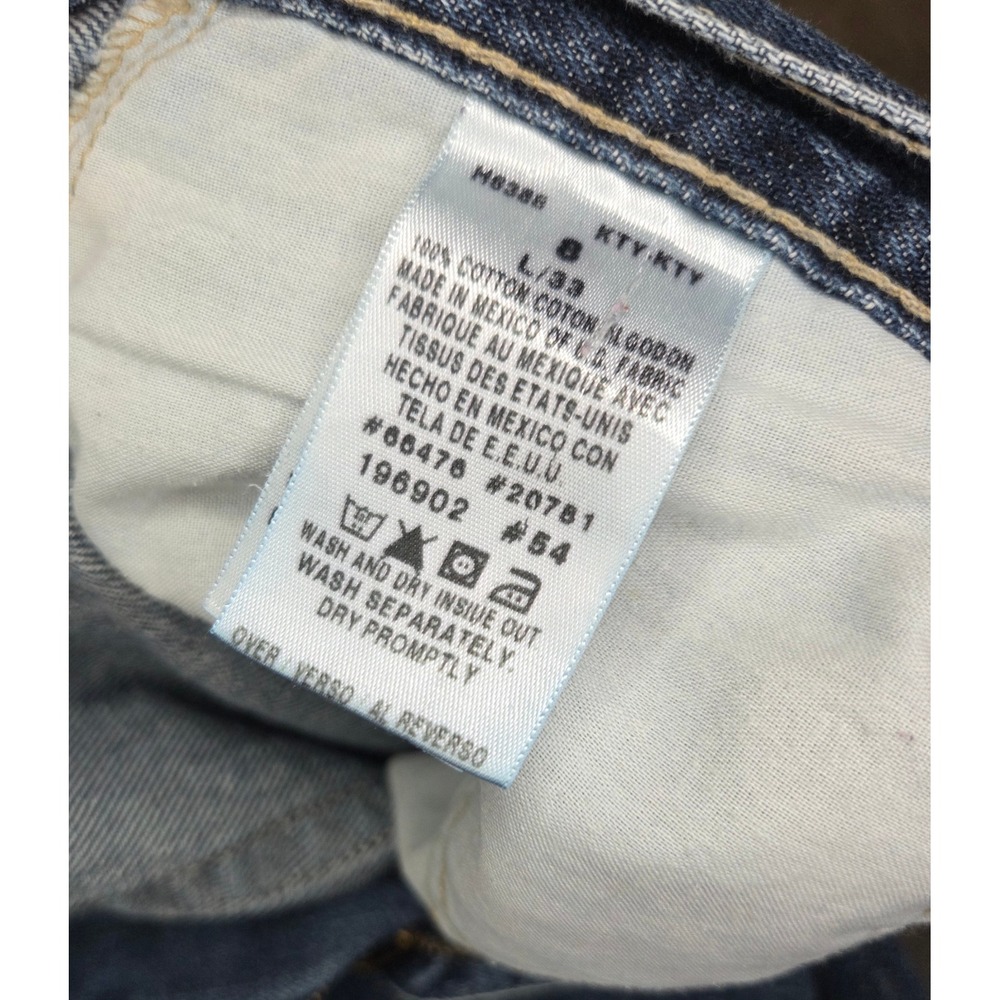 Tommy Hilfiger Vintage 90s High Rise Straight Leg Jeans Dark Wash Size 8 L/33 - Picture 7 of 9